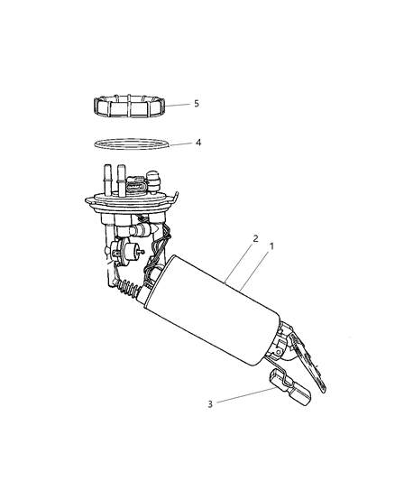 Level Unit Kit Fuel Diagram for 68027671AA