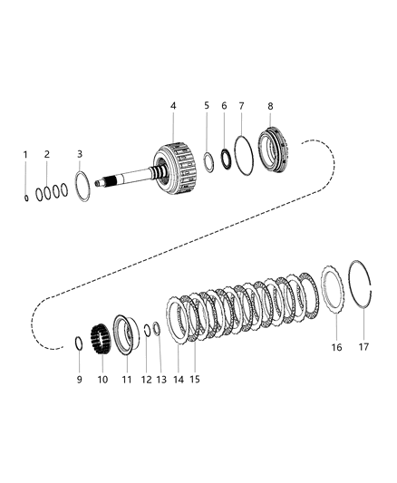 2008 Dodge Sprinter 3500 D - Ring External Diagram for 68269552AA