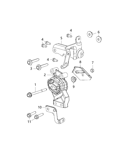 2013 Ram 1500 Insulator Diagram for 68089046AB