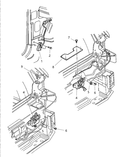 Latch Hood Diagram for 4580730AD