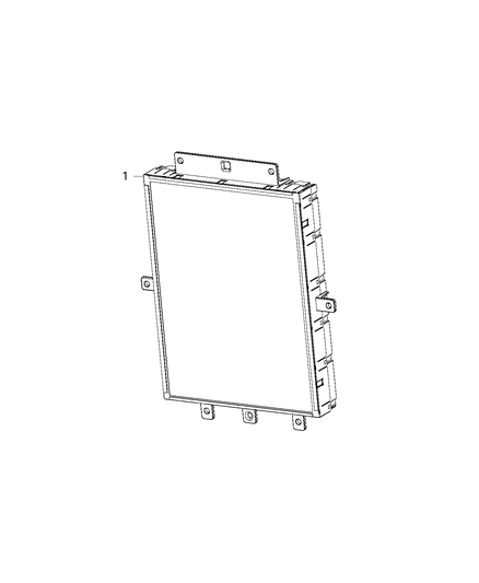 1985 Dodge B350 Center Stack Display W/O Bezel Diagram for 68249857AC