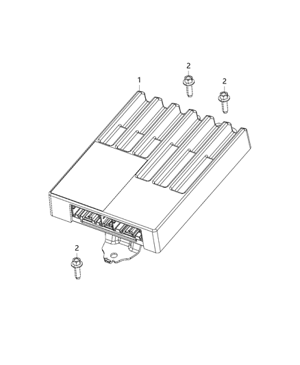 1984 Dodge Ramcharger Amplifier Diagram for 68471119AA
