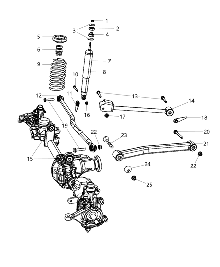 Bumper Jounce Diagram for 52060428AB