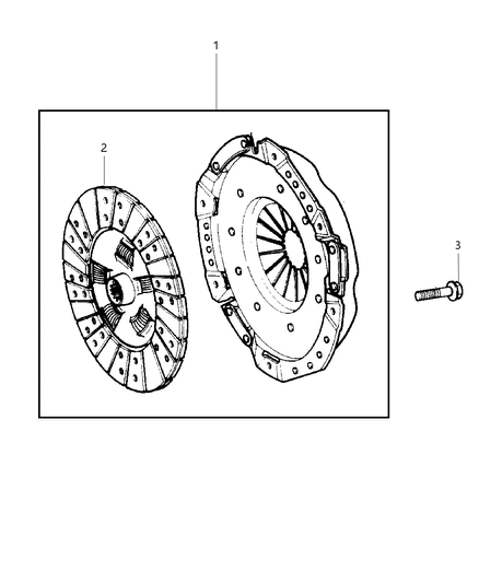 2015 Ram 2500 Disc Clutch Diagram for 52104790AB