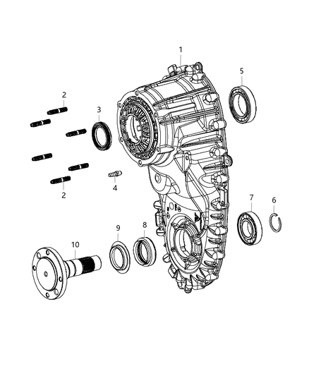 Case Half Front Diagram for 68206410AA