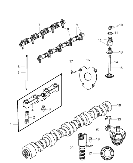 2010 Jeep Liberty Lifters And Yoke Hydraulic Engine Diagram for 53021720AE