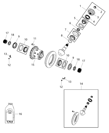 1988 Dodge Shadow Ring Diagram for 68455450AA