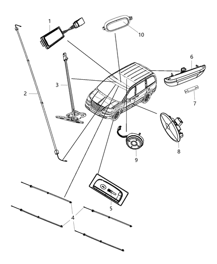 1995 Jeep Cherokee Lamp Flashlight Diagram for 1LZ65HL5AC