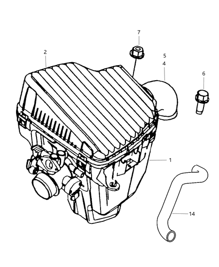 1987 Dodge 600 Hose Air Make - Up Diagram for 4777157AC