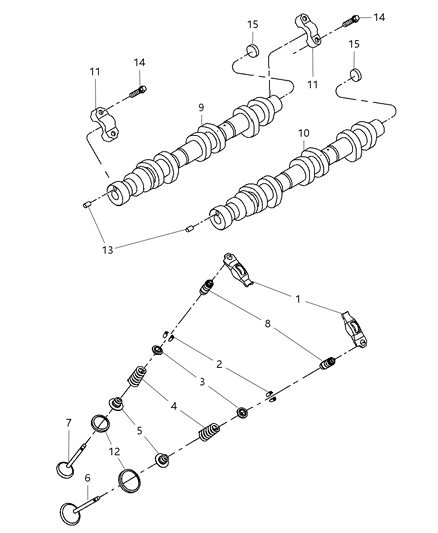 2011 Chrysler 300 Camshaft Exhaust Diagram for 5184378AF