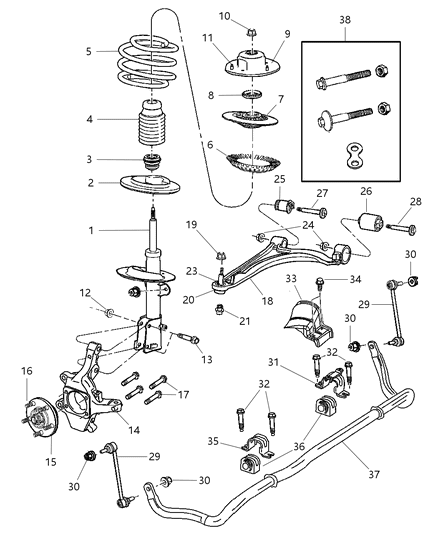 Nut Diagram for 6505347AA