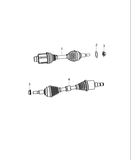 Shaft Front Drive Diagram for R5273546AF