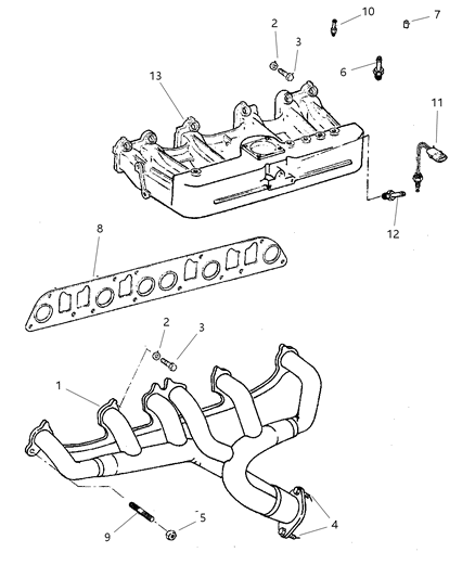 Nut And Washer Diagram for 6036171AA