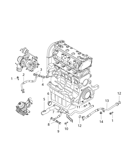 Bolt Banjo Diagram for 68211433AA