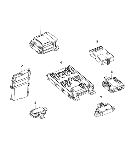 Module Body Controller Diagram for 68242014AC