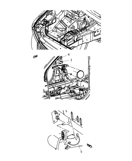 2001 Chrysler Town & Country Strap Ground Diagram for 5064603AA