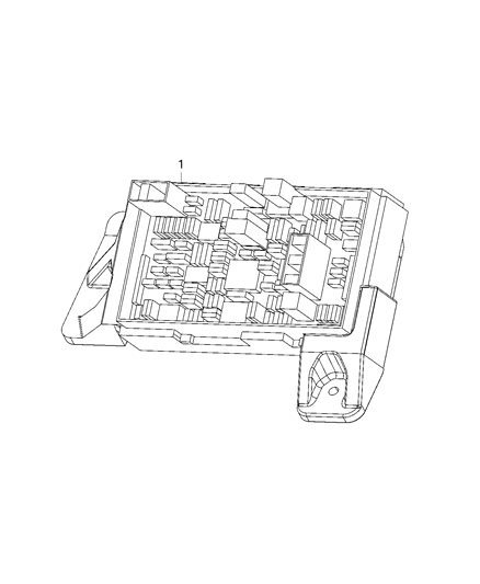 Power Distribution Center Diagram for 68430153AB
