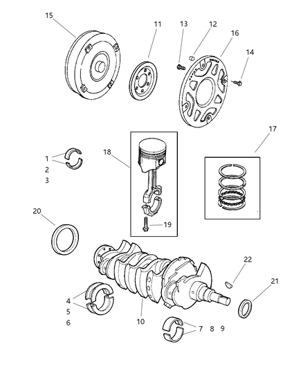 Converter Package Torque Diagram for 4796384AB