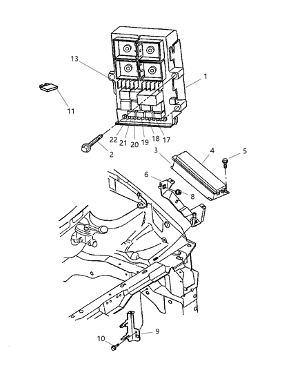 Relay Electrical Diagram for 4707286AD