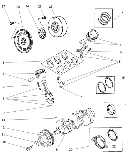 Converter Package Torque Diagram for 4778031AB