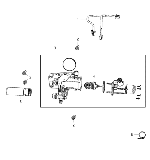 1988 Jeep J20 Clamp Hose Diagram for 68092545AA