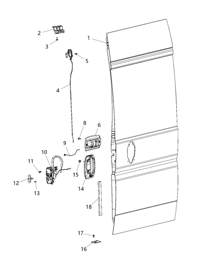 Handle Inside Remote Control Diagram for 1ZP86JXWAA