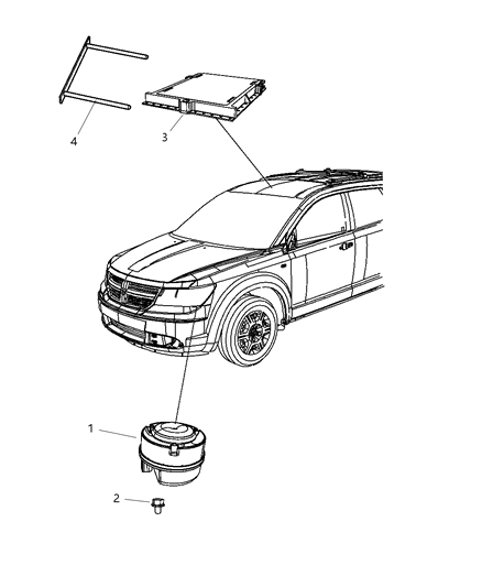 2001 Dodge Durango Screw And Washer Hexagon Head M8X1.25X20.00 Diagram for 6105101AA