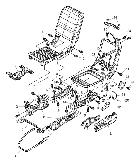 2002 Dodge Ram 2500 Bolt Diagram for 4773714