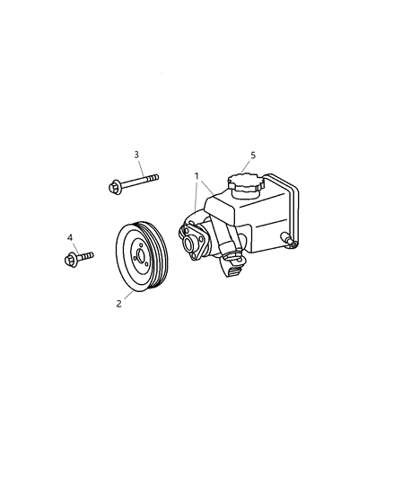 2019 Ram ProMaster 3500 Pulley Power Steering Pump Diagram for 5117692AA