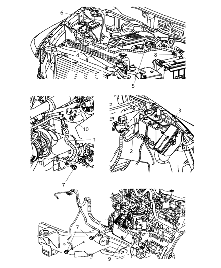 2008 Dodge Ram 3500 Wiring Battery Negative Diagram for 4801419AC