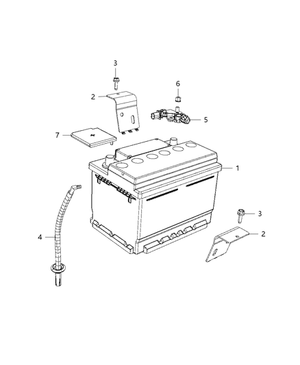 Battery Storage Diagram for BB0T5590AA