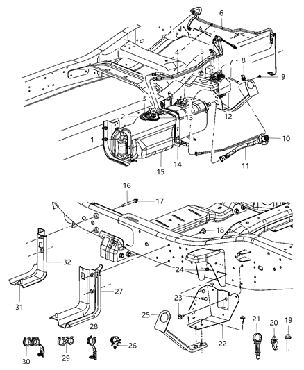 Tube Fuel Supply Diagram for 52122428AC