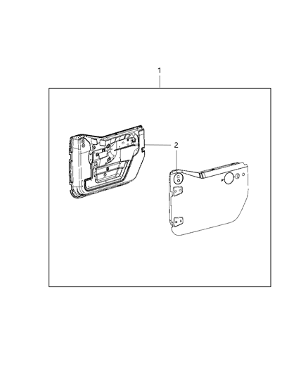 Door Kit Half Diagram for 82212124AC