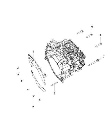 Shield Transmission Diagram for 4627176AB
