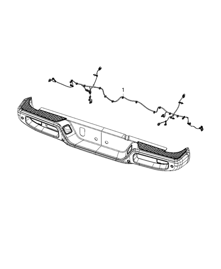 1992 Dodge Ram 50 Wiring Rear Bumper Diagram for 68406685AC