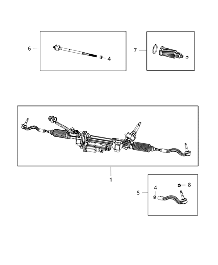 Nut Hexagon Flange Lock M16X1.50 Rack And Pinion To Cradle Diagram for 6510498AA