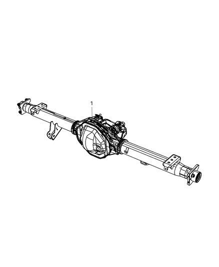 2001 Chrysler Concorde Axle Service Rear See Note Before Ordering Axle Assembly Diagram for 68003472AA