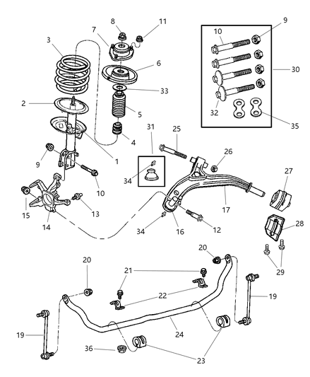 Nut And Washer Hexagon M12X1.75 Diagram for 6505291AA