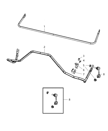 1986 Dodge D350 Cushion Sway Eliminator Diagram for 5039149AA