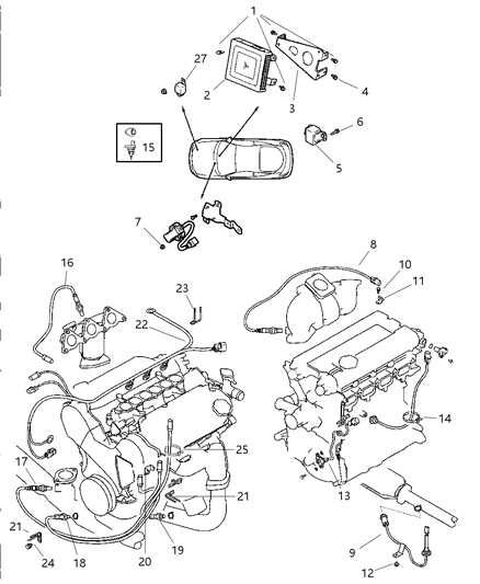 Sensor Transmission Range Diagram for 4659676AB