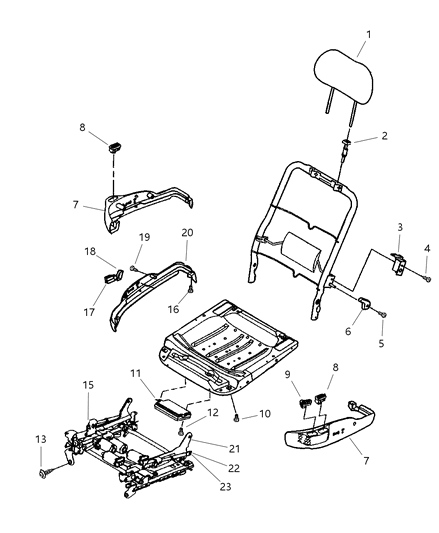 Bolt M8 Use After 5-1-02 Diagram for 5101978AA
