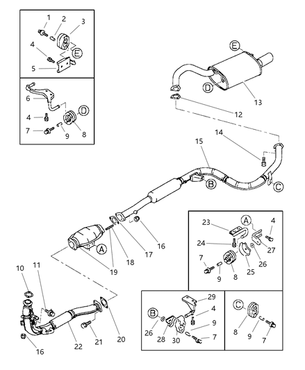 1991 Dodge D150 Screw, Shield Mounting, M8X20, W/2.5L Engine Diagram for MF247891