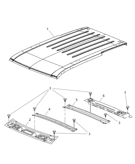 Header Panel Diagram for 55363368AD