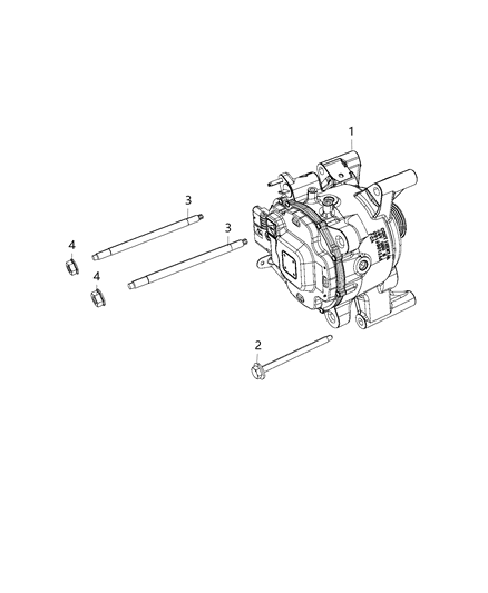 Generator Kit Engine Diagram for 68452771AD