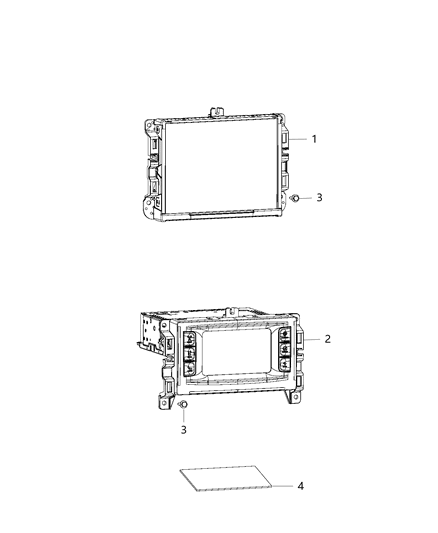 2017 Chrysler 200 Radio Multi Media Diagram for 68270677AD