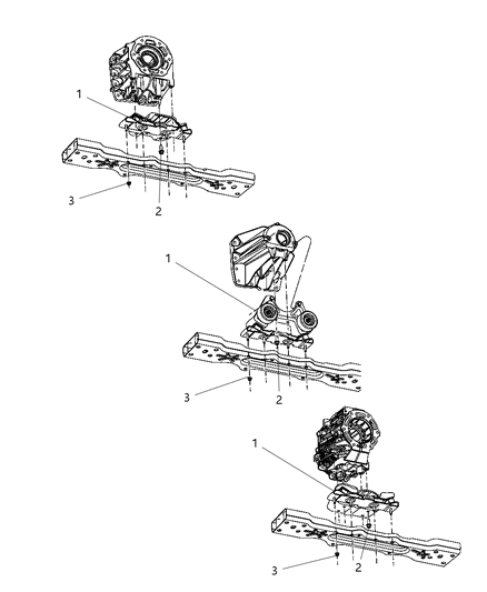Bracket And Insulator Transmission Support Diagram for 52125136AD