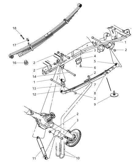 Bushing Spring Diagram for 52113553AA