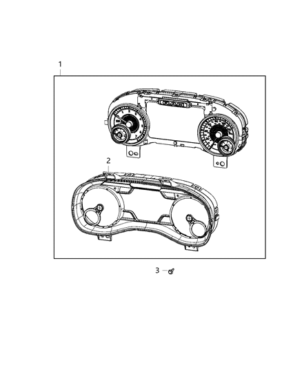 Mask And Lens Instrument Cluster Diagram for 68534256AA