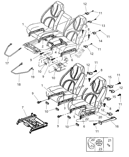 Bezel Seat Adjuster Switch Lumbar Knob Bezel Diagram for UQ921DVAA