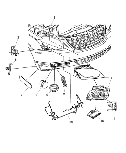 Wiring Front End Lighting Diagram for 4869426AC
